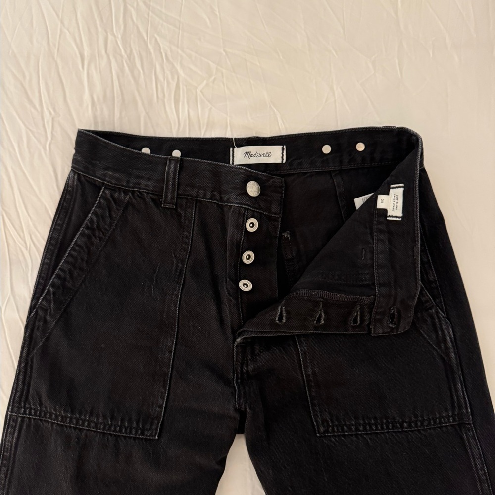 Madewell Black Low Slung Baggy Jeans